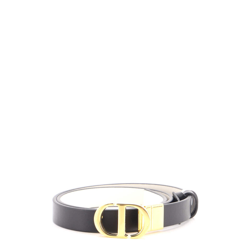 Christian Dior Thin 30 Montaigne Reversible Belt Leather